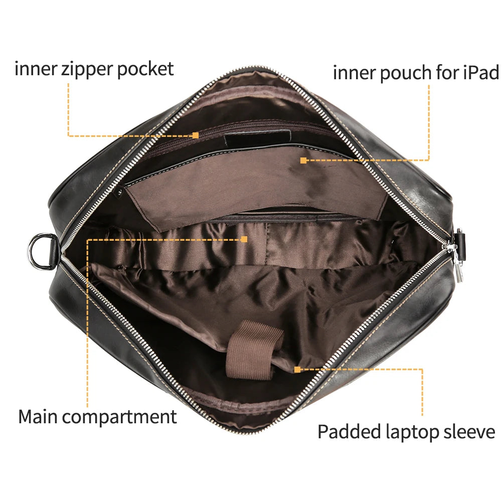 Black Leather Briefcase