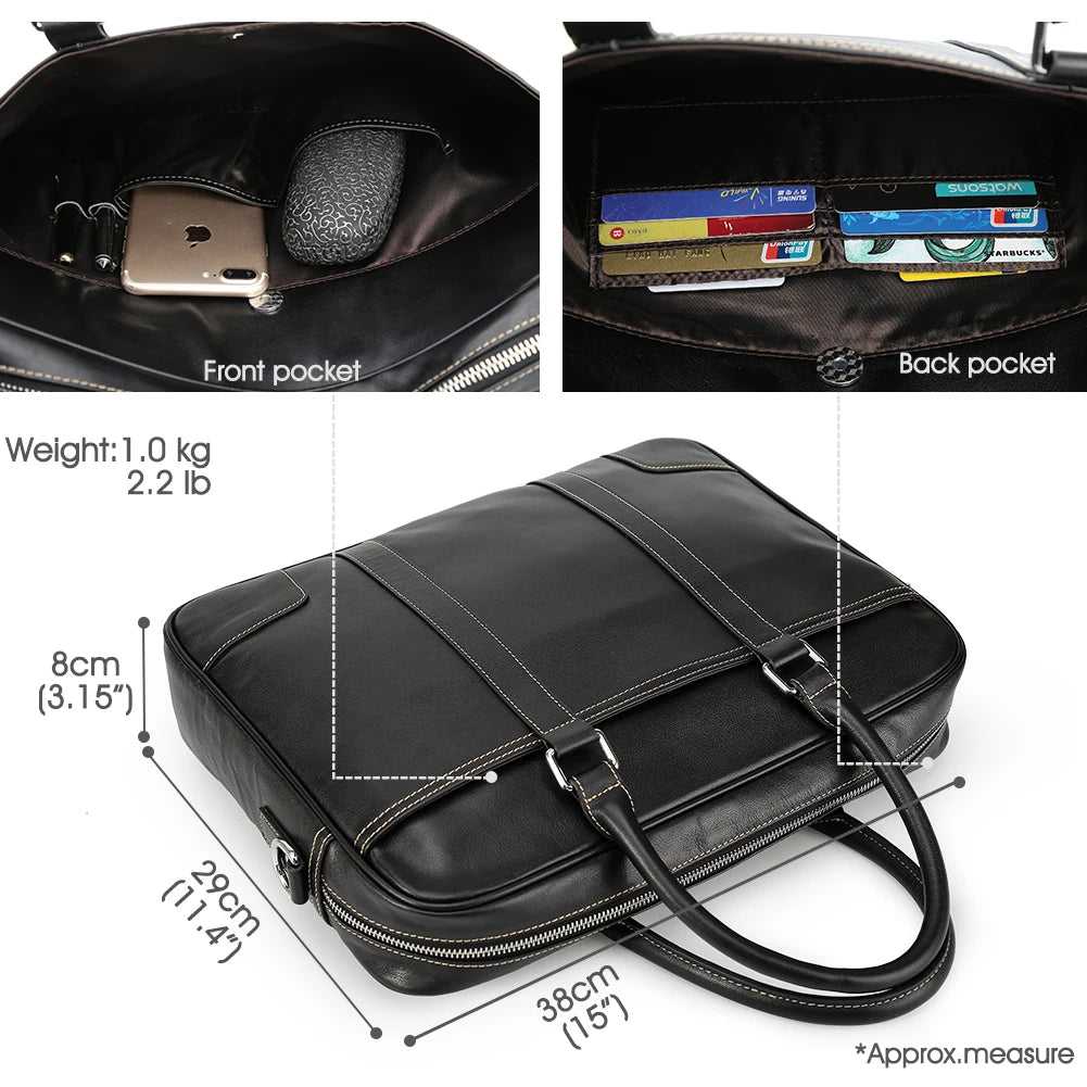 Black Leather Briefcase